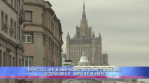 EFECTUL DE BUMERANG AL SANCȚIUNILOR ECONOMICE, IMPUSE RUSIEI