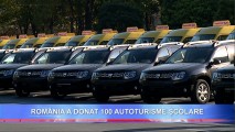ROMÂNIA A DONAT 100 AUTOTURISME ȘCOLARE