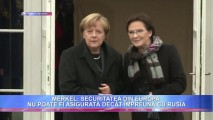 MERKEL: "SECURITATEA DIN EUROPA NU POATE FI ASIGURATĂ DECÂT ÎMPREUNĂ CU RUSIA"