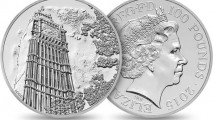 Британский монетный двор впервые в истории отчеканил монету в 100 фунтов стерлингов
