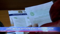 DATA LIMITĂ DE DEPUNERE A DECLARAȚIILOR LA CNI