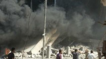 Avioane ruse au bombardat poziții ale unei alianțe a rebelilor din Siria