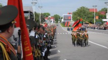 В военном параде в Приднестровье приняли участие и российские миротворцы