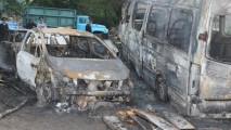 Centrul de deservire auto de la Ciocana a fost incendiat