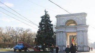 Pomul de Crăciun va fi instalat în centrul capitalei până vineri