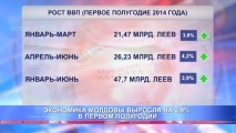 ЭКОНОМИКА МОЛДОВЫ ВЫРОСЛА НА 3,9% В ПЕРВОМ ПОЛУГОДИИ