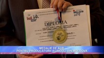 Medalie de aur pentru producătorii agricoli din Moldova