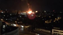 В районе центрального рынка в Кишиневе вспыхнул сильный пожар